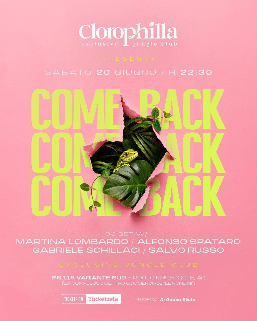 Come Back - Clorophilla