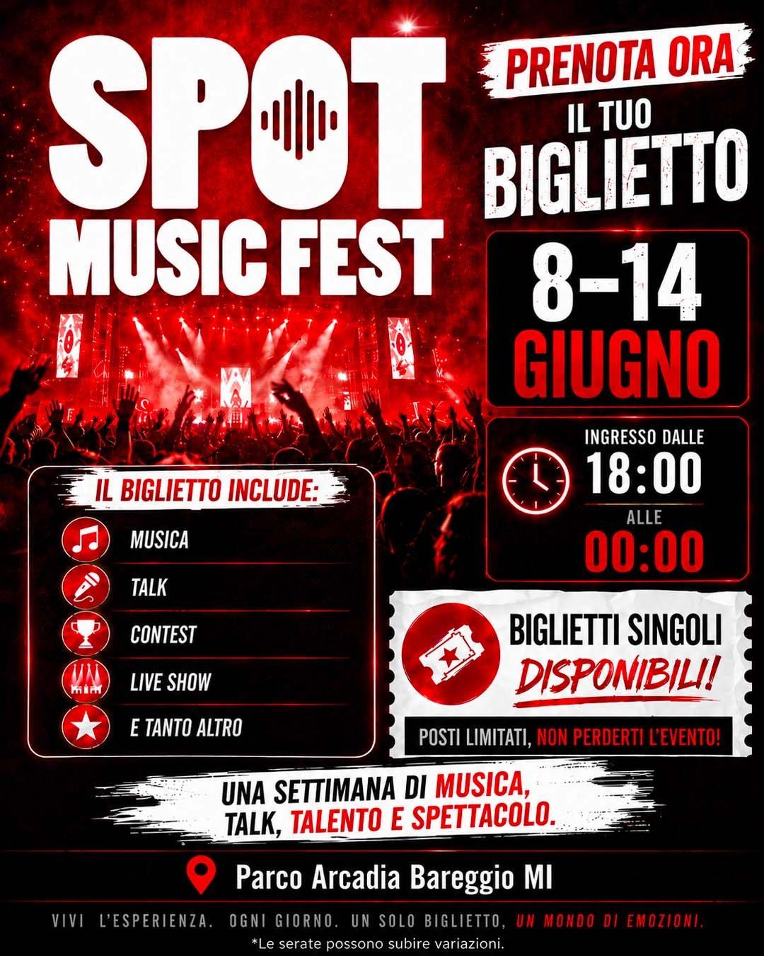 Spot Music Fest - Abbonamento 7 giorni