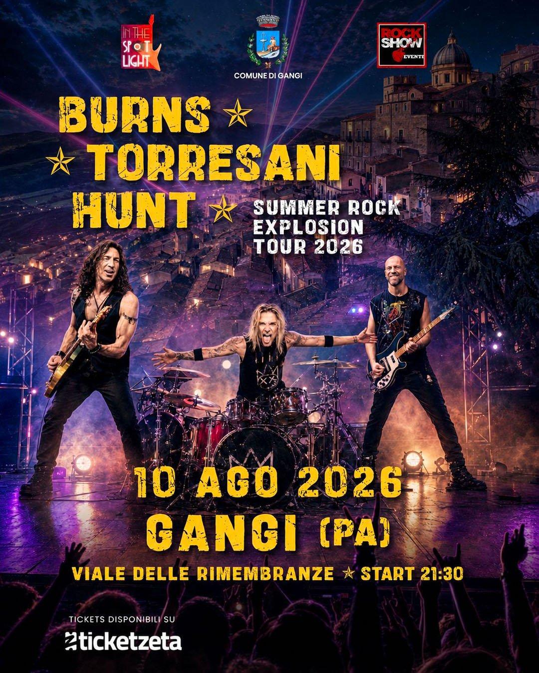 Burns, Torresani e Hunt - Summer Rock Explosion Tour