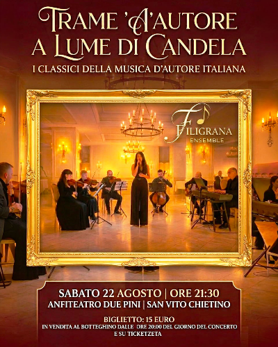 Trame d'autore a lume di candela